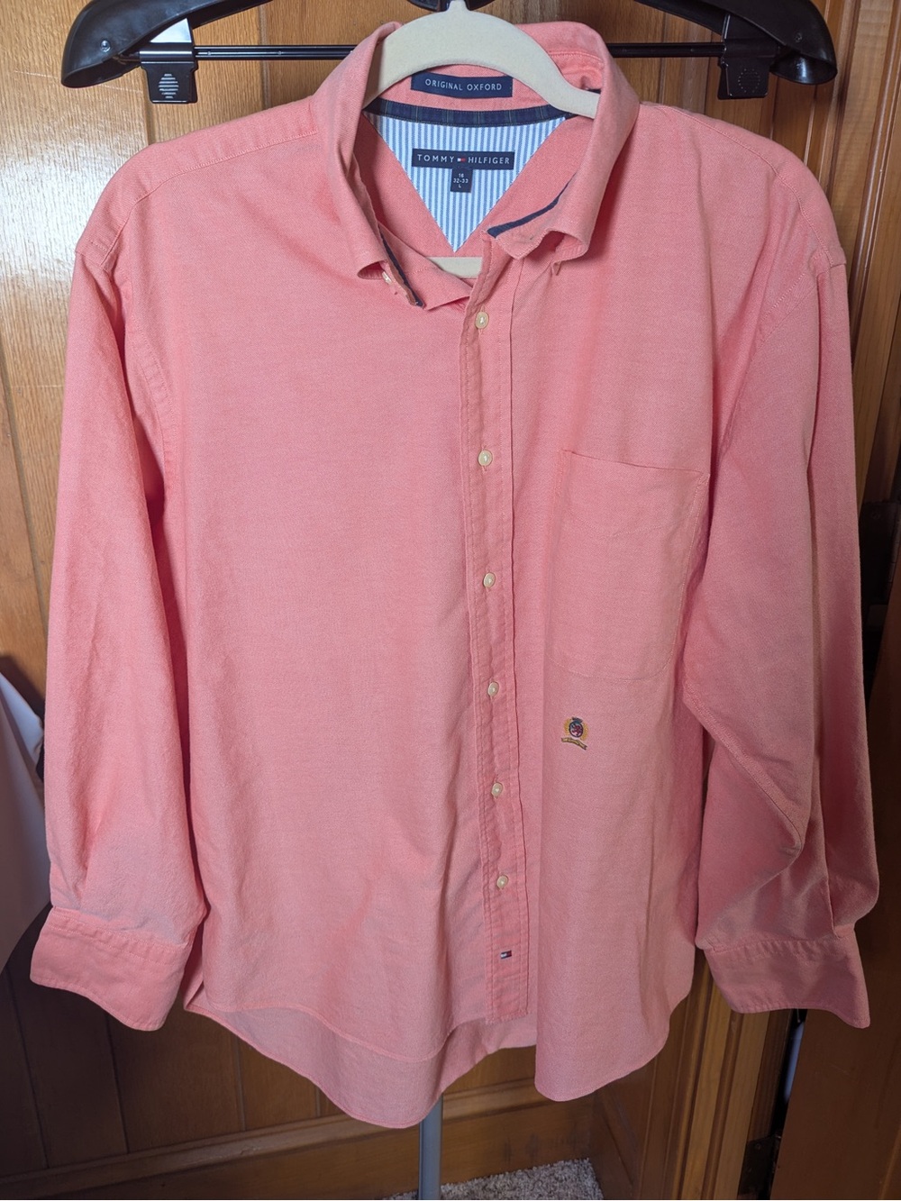 Tommy Hilfiger Men’s Coral Button-Down Oxford Shirt